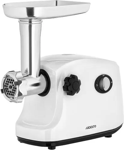 М'ясорубка Ardesto MGA-1735R, White, 1600Вт, 3 диски, насадки домашніх ковбасок та кеббе, реверс, 1.6 кг/хв - фото 1