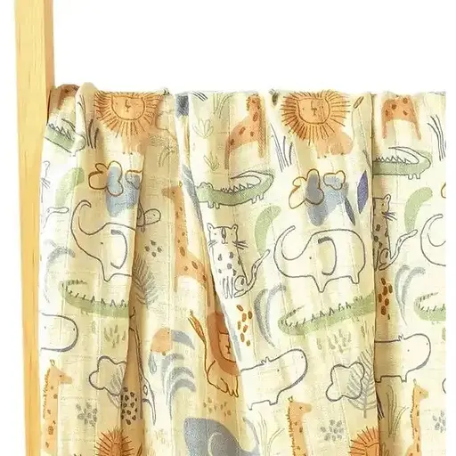 Муслинова дуже якісна пелюшка OldBro Kids Jungle Sun 100x120 см - фото 1