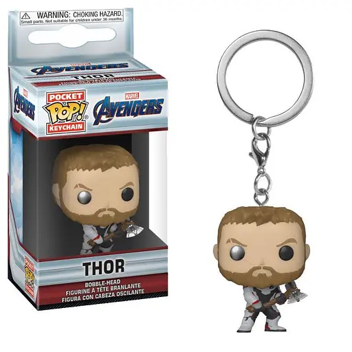 Фігурка-брелок Funko Pop Фанко Поп Avengers Endgame Месники Фінал Thor Тор 4 см Trinket AE T - фото 2