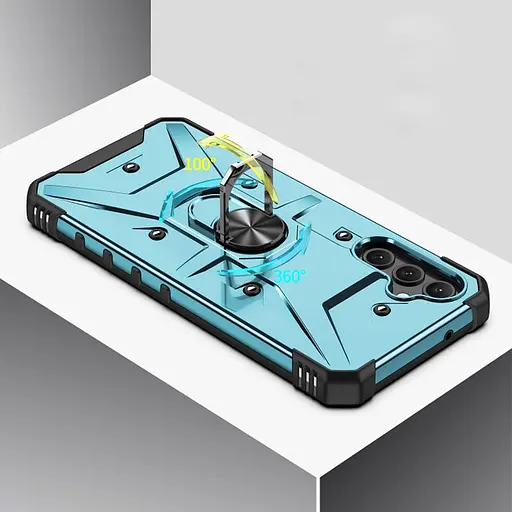 Ударостійкий чохол athfinder Ring для Samsung Galaxy A54 5G Блакитний / Light Blue - фото 3