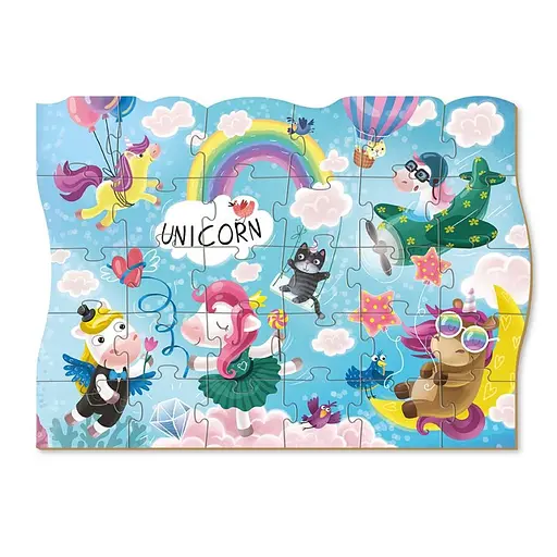Детские пазлы 300416 Приключения единорожек 30 элементов - фото 2