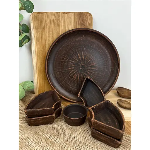 Менажниця керамічна (глиняна) Гладка 30 см  - фото 9