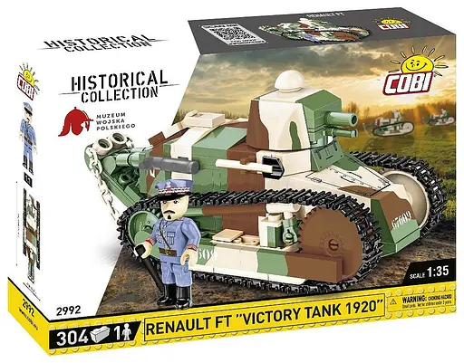 Конструктор COBI танк 1:35 Renault FT Victory Tank 1920 2992