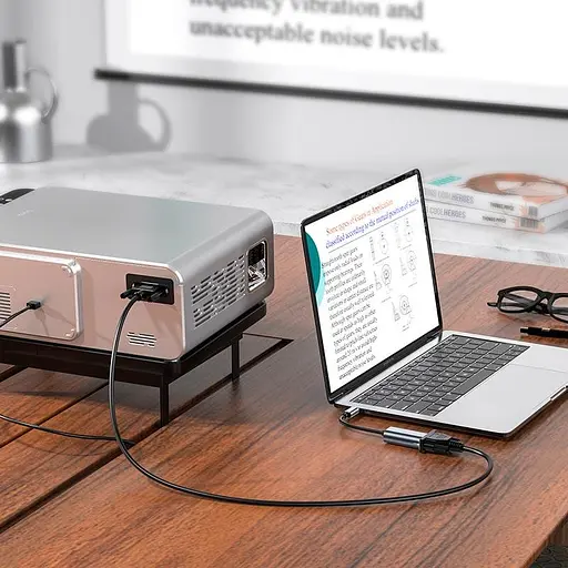 Переходник Hoco Origin Type-C to VGA converter UA21 1080p адаптер видеосигнала - фото 4