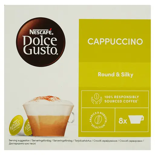 Набор кофе в капсулах Nescafe Dolce Gusto Cappuccino (3 пак. x 16 шт. 186.4 г)