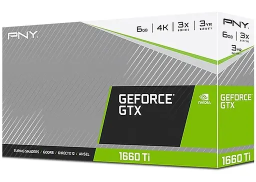 Видеокарта PNY GTX 1660Ti 6GB (GMX166TN3J6EW2AKTP6BFB) (GDDR6, 192 bit, PCI-E 3.0 x16) Б/у - фото 6