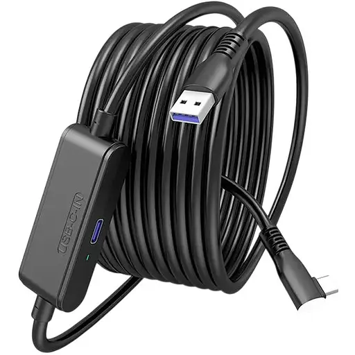 Кабель VR Link USB A+C на Type-C для Meta Oculus Quest 3/2/Pro Pico 4 (5 м) с постоянным питанием