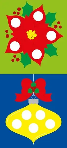 Мозаїка з наліпок. Сніговик - фото 3