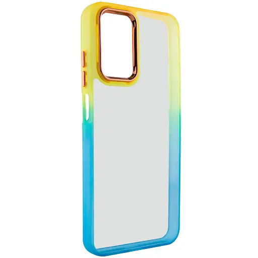 Чехол Epik TPU+PC Fresh sip series для Xiaomi Redmi Note 12 4G Бирюзовый / Оранжевый - фото 2