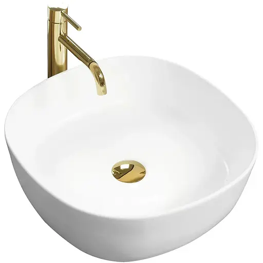 Умивальник Rea Elena white mat накладний білий REA-U7911, Білий матовий - фото 1