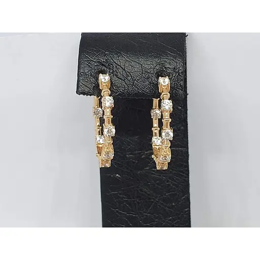 Золоті сережки Імперія золота з фіанітами. СВ1446И - фото 2