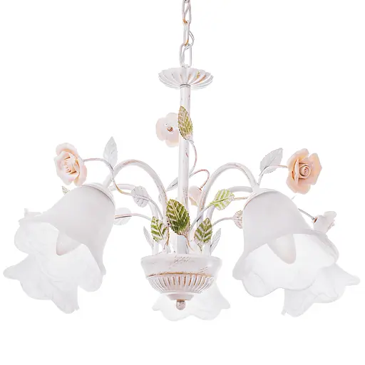 Люстра підвісна Brille флористика E27 60W WH (BKL-521S/5) - фото 5