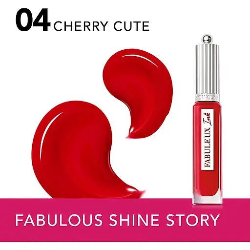 Помада Bourjois Fabuleux Ink Lacquer Cherry Cute лакова рідка відтінок 04, 3.5 мл - фото 4