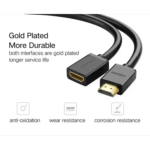 Кабель подовжувач Ugreen HD107 HDMI Male to Female Cable 2 м (UGR-10142) - фото 2