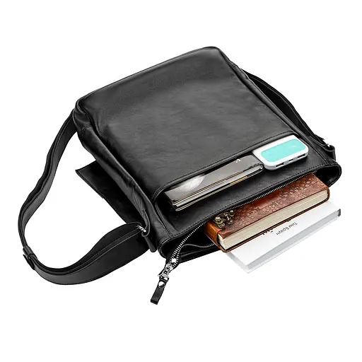 Чоловіча шкіряна сумка SHVIGEL 25х32х7 см sum0013929 - фото 3