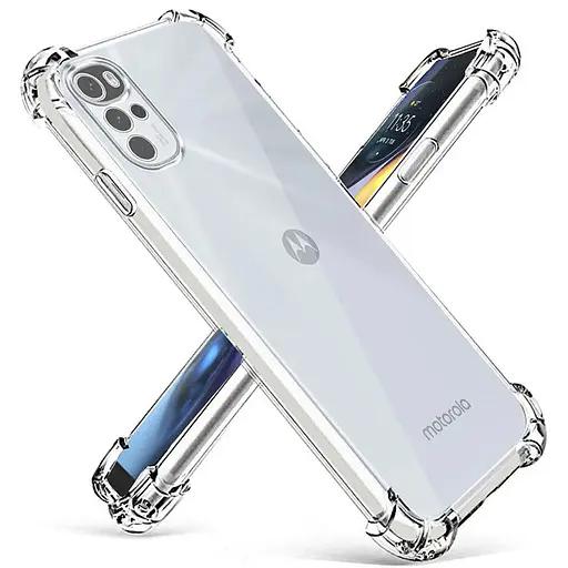 TPU чохол Getman Ease logo посилені кути Full Camera для Motorola Moto G22 Безбарвний прозорий - фото 3