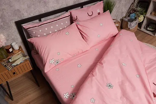 Комплект постельного белья Moon&Star Бязь Gold Люкс Hares King Size 220x240 наволочки 4х70х70 - фото 6