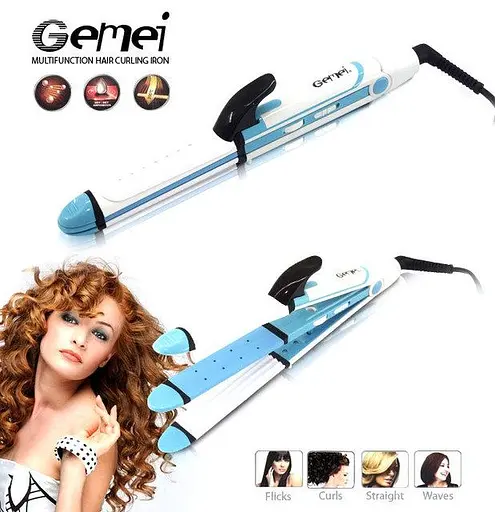 Стайлер для волос (плойка) Gemei GM 2921 3в1 - фото 3