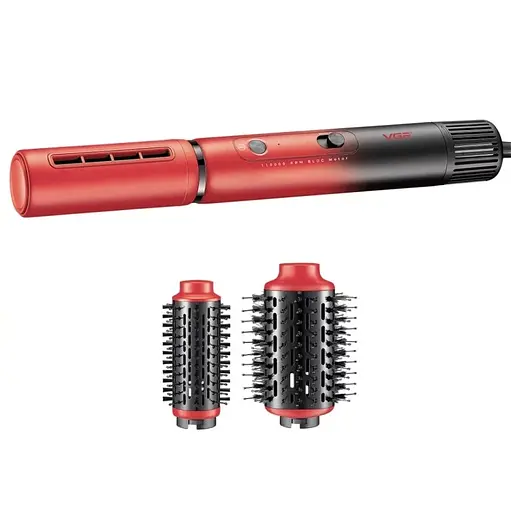 Набор для волос VGR V-489 Фен-щетка для сушки и завивки волос (Красный) - фото 3