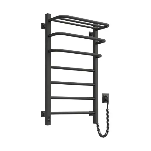 Електрична рушникосушка NAVIN FORTIS 480х800 ЧОРНА  Sensor (Права) - фото 2