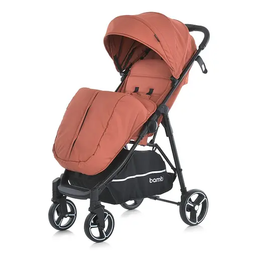 Детская прогулочная коляска-книжка Bambi M 4249-2 Orange Matt Оранжевая - фото 2