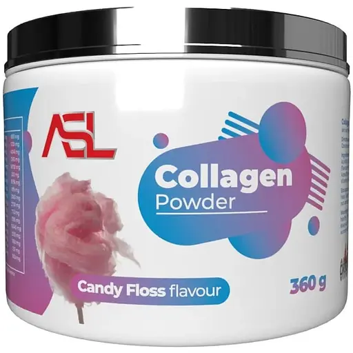 Препарат для суставов и связок AllSports Labs Collagen Powder, 360 грамм - Сахарная вата
