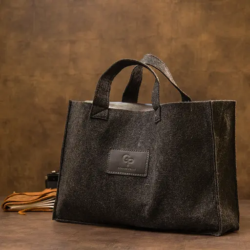 Кожаная мужская сумка GRANDE PELLE 30х23х6 см sum0015573 - фото 9