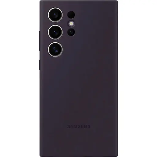 Оригінальний силіконовий чохол Samsung Silicone Case для Galaxy S24 Ultra (6.2") Dark Violet EF-PS928TVEGWW