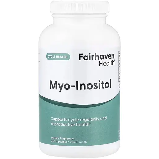Міо-інозитол Fairhaven Health Myo-Inositol, 240 капсул для підтримки гормонального балансу