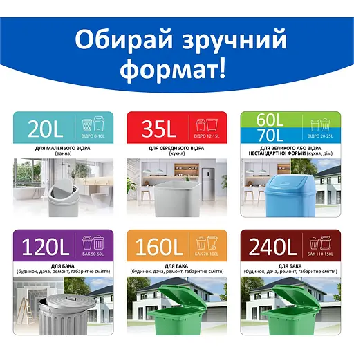 Пакети для сміття Фрекен Бок з ручками, 35 л, 30 шт. - фото 6