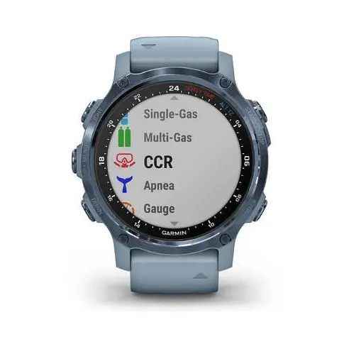 Спортивные часы Garmin Descent Mk2S Mineral Blue with Sea Foam Silicone Band (010-02403-07) - фото 2