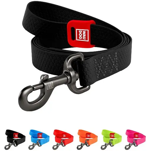 Повідець для собак Waudog Waterproof водостійкий L-XXL чорний - фото 2