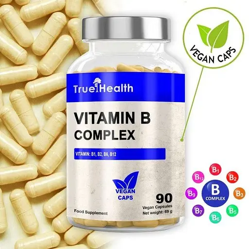 Комплекс вітамінів групи B True Health Vitamin B Complex, 60 капсул - фото 2