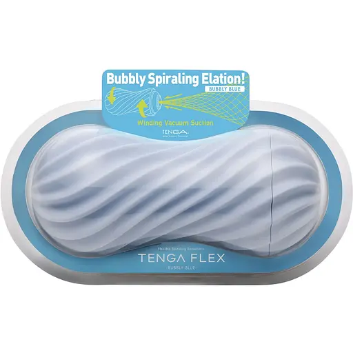 Мастурбатор Tenga Flex Bubbly Blue - фото 3