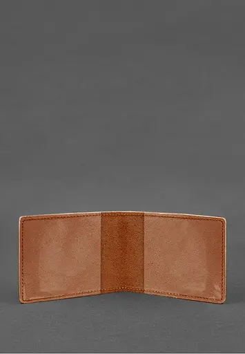 Кожаная обложка для разрешения на оружие светло-коричневая Crazy Horse - фото 4