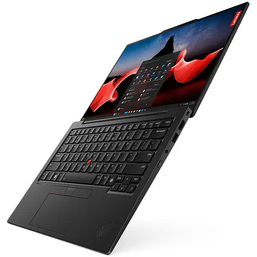 Ноутбук Lenovo ThinkPad X1 Carbon Gen 12 с процессором Intel Core Ultra 7 155U 4.8GHz, 14", 2.8K, OLED, сенсорный, 32GB LPDDR5x, 2TB SSD, Intel графикой, Windows 11 Pro, черный, - фото 7