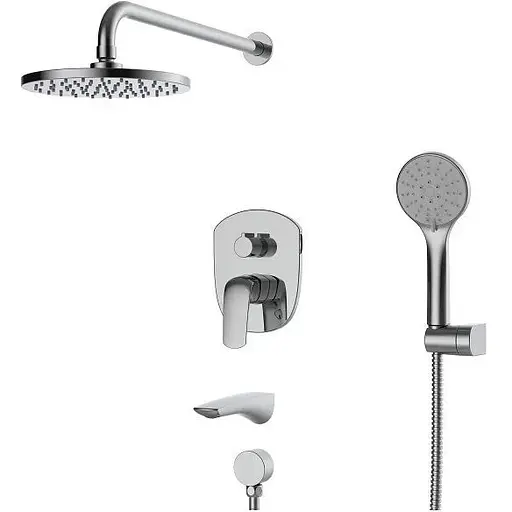 Душова система прихованого монтажу Koer KB-64008-01 KR3476, Хром - фото 1