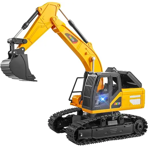 Іграшковий екскаватор з дистанційним керуванням JOYIN для дітей, 2.4 ГГц RC Play з підсвічуванням