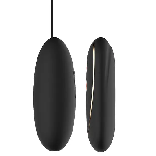 Віброяйце Dreamtoys Elite Elize 8 см чорний - фото 2