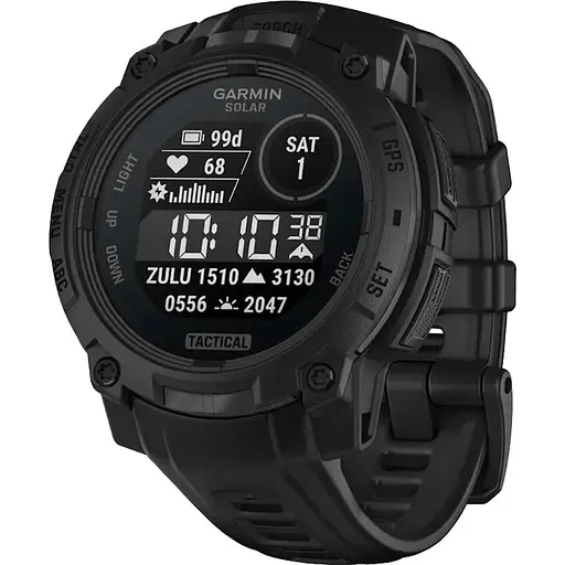 Смарт-часы Garmin Instinct 3 45mm Solar Tactical Edition Black with Black Band 010-02934-50