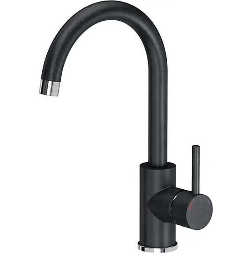 Кухонна мийка гранітна Rea Nils набір 5в1 black ZLE-00100, Чорний - фото 7