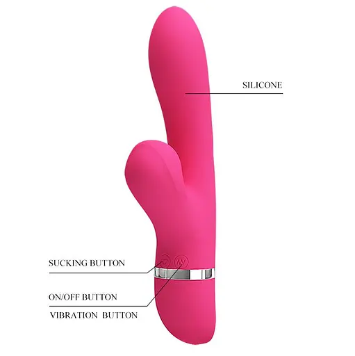 Вібратор-кролик Pretty Love Willow 20.4 см рожевий - фото 5