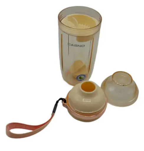 Шейкер спортивний Casno 400 мл KXN-1233 з пластиковим вінчиком Жовтий (KXN-1233_Yellow) - фото 5