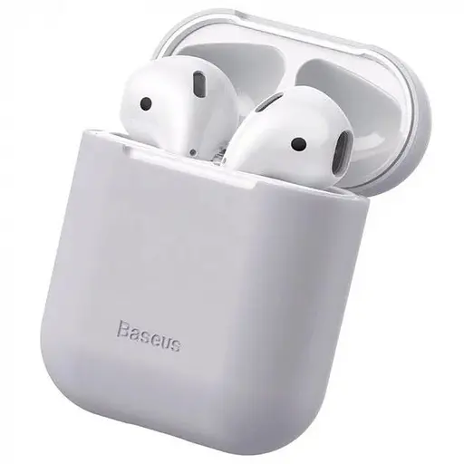 Чехол Baseus для наушников AirPods Серый (WIAPPOD-BZ0G) - фото 1
