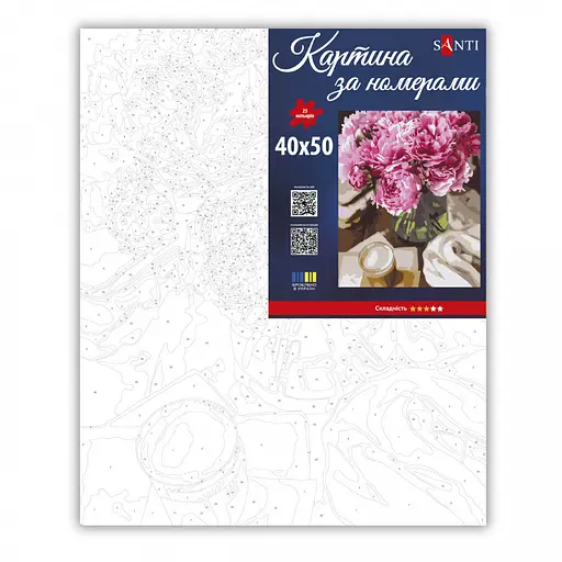 Картина по номерам Santi Пиона и утро 40х50 см (955762) - фото 2