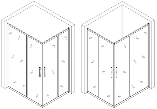 Душевая кабина Bravo прямоугольная без поддона Notec N120FS 1 шт., Универсальная, хром матовый - фото 6
