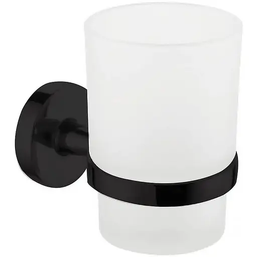 Склянка для ванної кімнати Volle Ronda de la noche 2535.220104 чорний матовий - фото 1