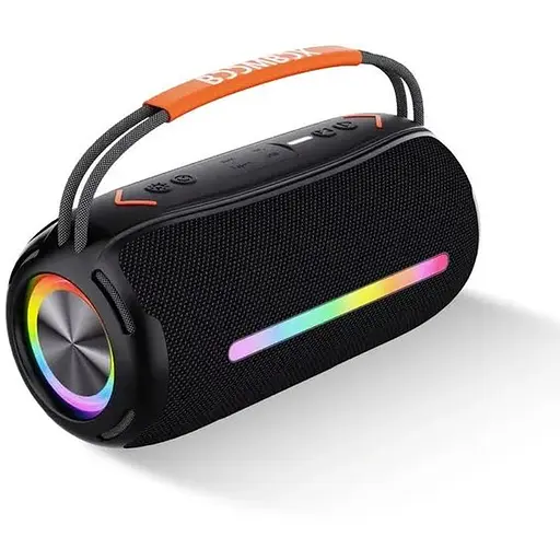 Портативна колонка Bluetooth бездротова з підсвічуванням акумулятор USB 2400 mah AUX BOOMBOX 360