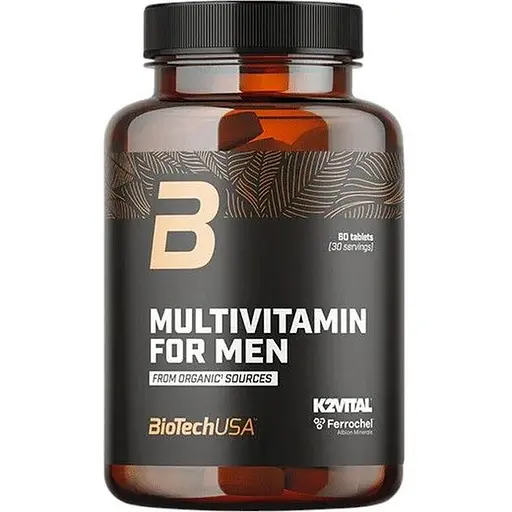 Витамины и минералы BiotechUSA Multivitamin for Men from organic sources 60 таблеток