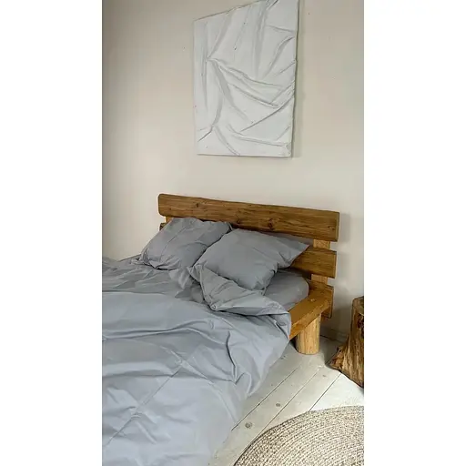 Комплект постельного белья Евро #Moon grey лунно-серый - фото 4